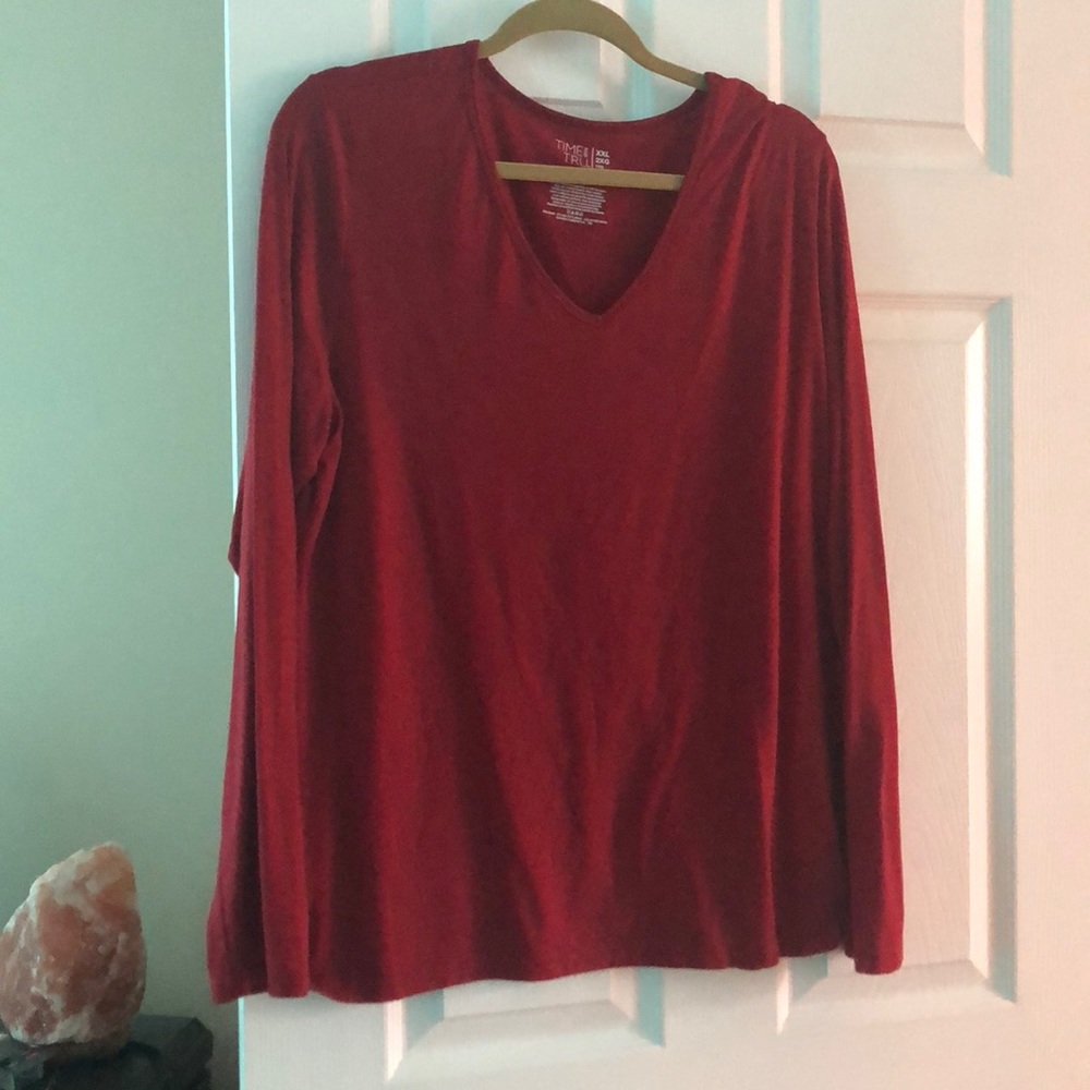 Red Long Sleeve tee